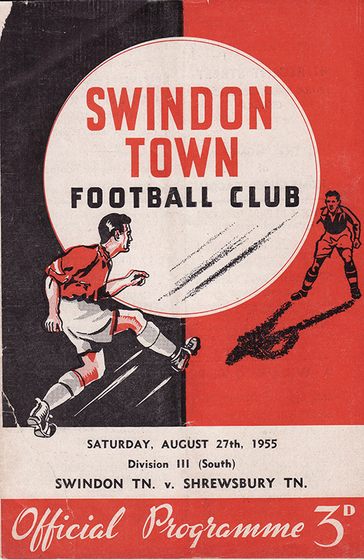 <b>Saturday, August 27, 1955</b><br />vs. Shrewsbury Town (Home)